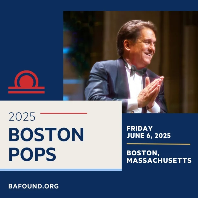Join us for an unforgettable evening at the 2025 Boston Pops Night celebrating Keith Lockhart’s 30th Anniversary as conductor. The night begins with an exclusive reception at 5:30 PM featuring an open bar, hors d'oeuvres, and a meet-and-greet with Keith Lockhart. At 7:30 PM, enjoy a special concert with Keith Lockhart and guests like Michael Feinstein, Mandy Gonzalez, and Jason Danieley.  Buy tickets here, https://give.bafound.org/site/Calendar?id=101881&view=Detail