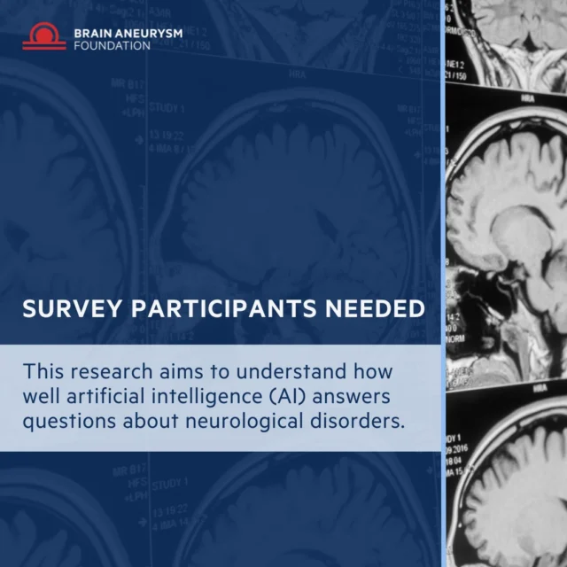 We're exploring how well AI answers questions about neurological disorders. Your voice helps shape a future of accurate, helpful, and safe care. Click here to participate in a survey, https://redcap.tch.harvard.edu/redcap_edc/surveys/?s=T3FR9YMCNEW9737D