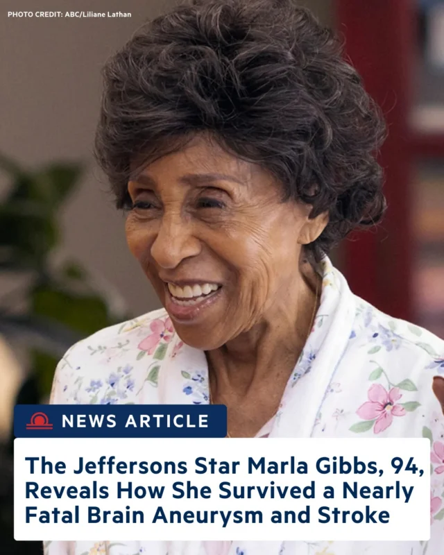 At 94, Marla Gibbs is opening up about surviving a nearly fatal brain aneurysm and stroke in 2006 — a journey she shares in her new memoir, It's Never Too Late.

Best known for The Jeffersons, Marla’s story is a powerful reminder that survival is possible and recovery takes strength, support, and awareness. Click the link in bio to read the full article. 

Know the signs. Seek immediate care. Help us raise awareness.