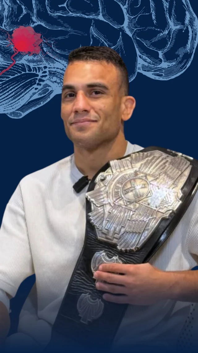 When professional fighter Rafael Barbosa (@rafael_coxinhamma) went in for pre-fight routine testing, he never expected to leave with a brain aneurysm diagnosis. In this episode, he shares his journey through treatment and recovery, and why stories like his highlight the importance of awareness and early detection. Click link in bio to listen to the full podcast.