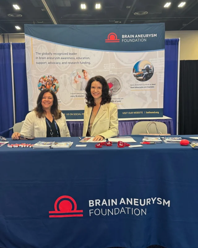 The Brain Aneurysm Foundation is in San Antonio for #AANS2026. Visit our booth to discuss the latest in research, patient resources, and our mission!