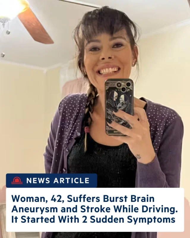 Thank you to @TodayShow for sharing Brain Aneurysm Foundation statistics in Nichole Vallette's story this week. Nichole, 42, suffered a ruptured brain aneurysm on an ordinary morning commute — and her recovery has been nothing short of remarkable. Know the warning signs. Link in bio.