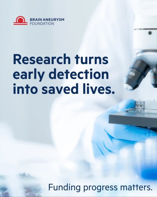 The science exists. The researchers are doing the work. Funding is what turns discovery into lives saved. Support brain aneurysm research at https://www.bafound.org/research/
 #BrainAneurysm #ResearchMatters #FundingProgress #BrainAneurysmFoundation