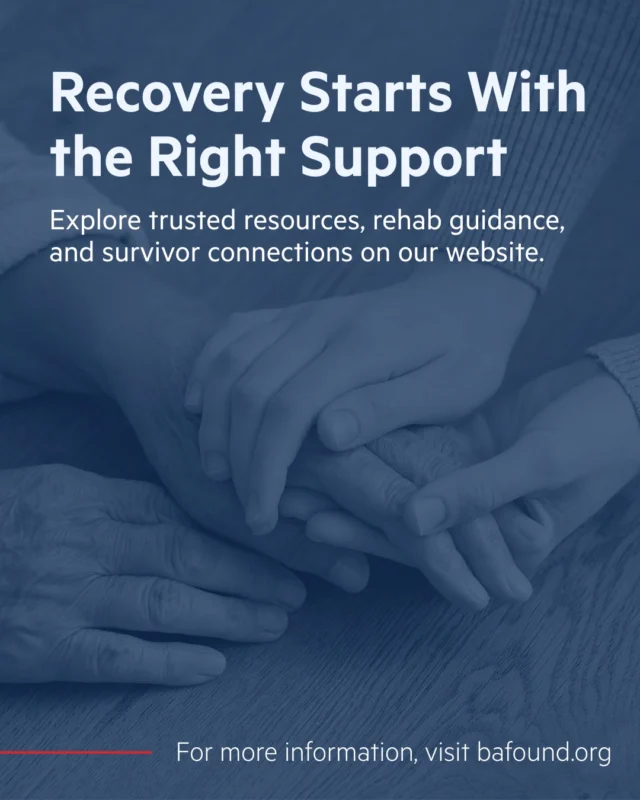Recovery from a brain aneurysm is a process — and having the right resources makes all the difference. The Brain Aneurysm Foundation provides trusted guidance on rehabilitation, survivor communities, and what to expect on the road ahead. Begin at https://www.bafound.org/treatment-recovery/

#BrainAneurysm #Recovery #PatientSupport #BrainAneurysmFoundation