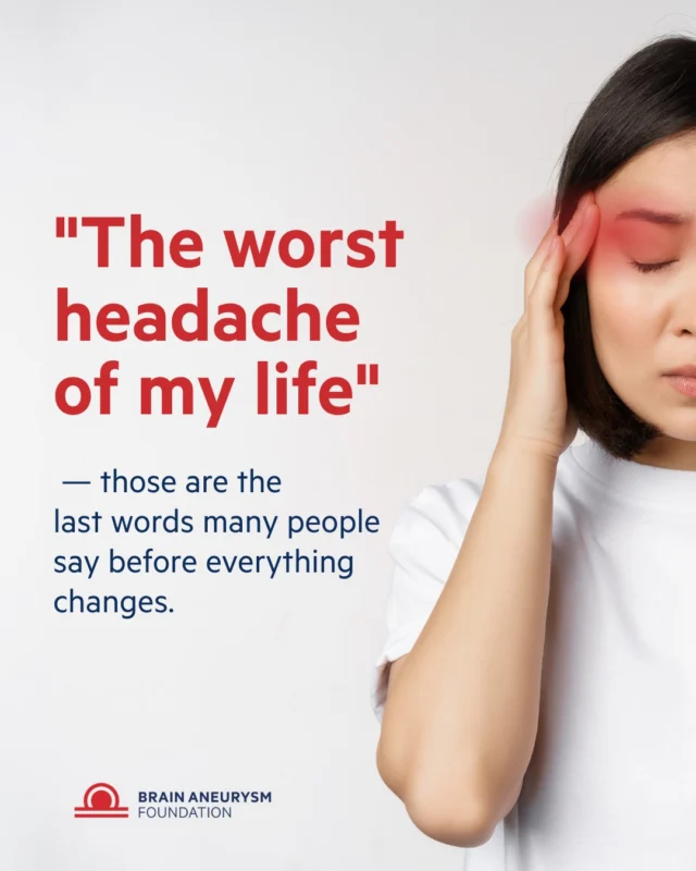 A sudden, severe headache, unlike anything you've ever experienced, can be a warning sign of a medical emergency. Recognizing the symptoms and seeking immediate medical attention can save a life. Learn the signs, https://www.bafound.org/understanding-brain-aneurysms/warning-signs-symptoms/