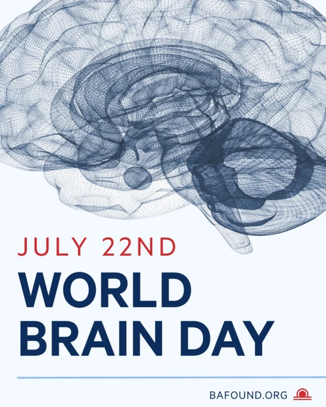 Today is World Brain Day, a reminder of the importance of brain health and the need for greater awareness of conditions like brain aneurysms. Brain aneurysms often go unnoticed until they rupture, which can be fatal, but increased awareness, early detection, and ongoing research can help prevent tragedy. Learn more about brain aneurysms here, https://www.bafound.org/statistics-and-facts/