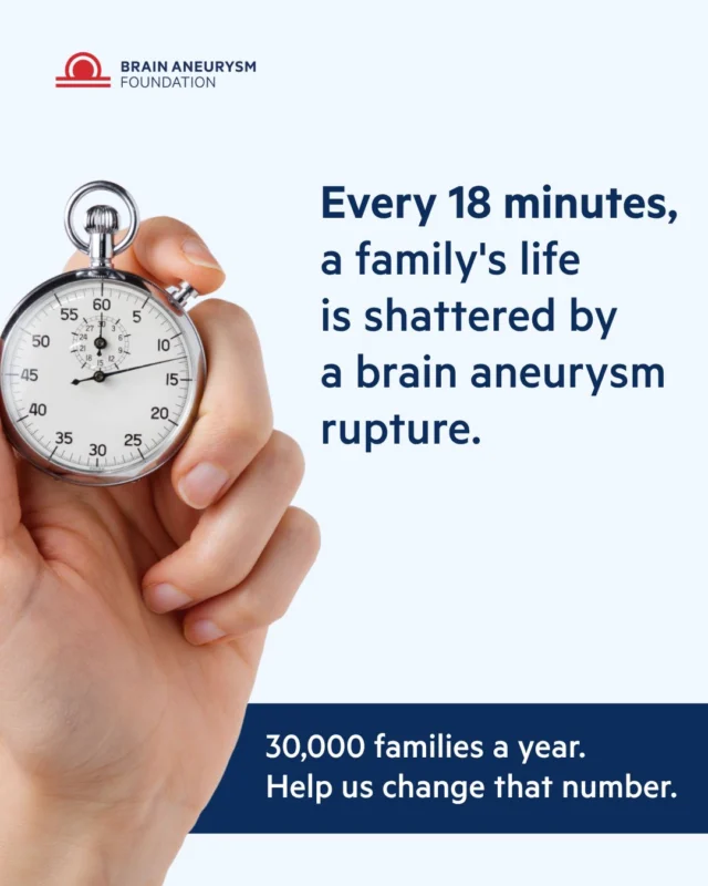 Every 18 minutes, a brain aneurysm ruptures somewhere in the U.S. Know the warning signs before it's an emergency, https://www.bafound.org/understanding-brain-aneurysms/warning-signs-symptoms/