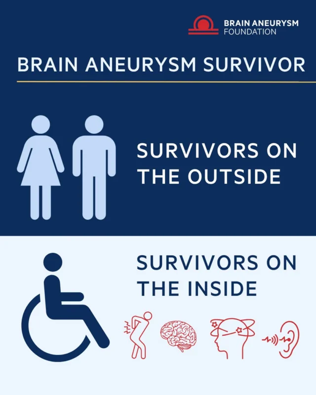 Surviving a brain aneurysm doesn’t always mean going back to life as it was before.
Some effects are visible. Others are not. Brain aneurysm survivors may live with physical, cognitive, emotional, or sensory changes that others can’t see. Survivorship can look different for everyone. And every experience matters.