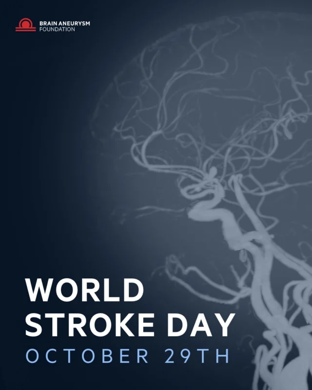 Today is World Stroke Day. Would you know a stroke if you saw one? 
Remember BE FAST: Balance, Eyes, Face, Arms, Speech, Time to call 911.

A ruptured brain aneurysm can cause a hemorrhagic stroke, and it often starts with a sudden, severe headache, the worst headache of your life. If you see any of these signs, call 911 immediately. Don’t drive yourself.

Brain aneurysm vs. stroke: what’s the difference and why does it matter? Read more: https://www.bafound.org/blog/brain-aneurysm-vs-stroke-whats-the-difference-and-why-it-matters/